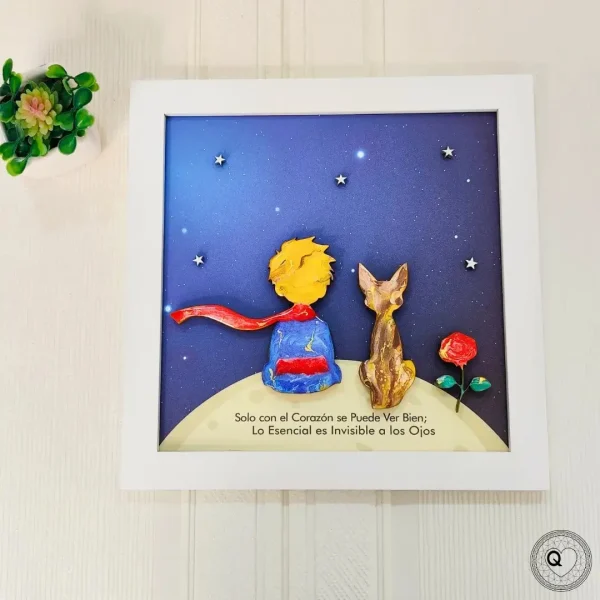Cuadro inspirado en el principito 1